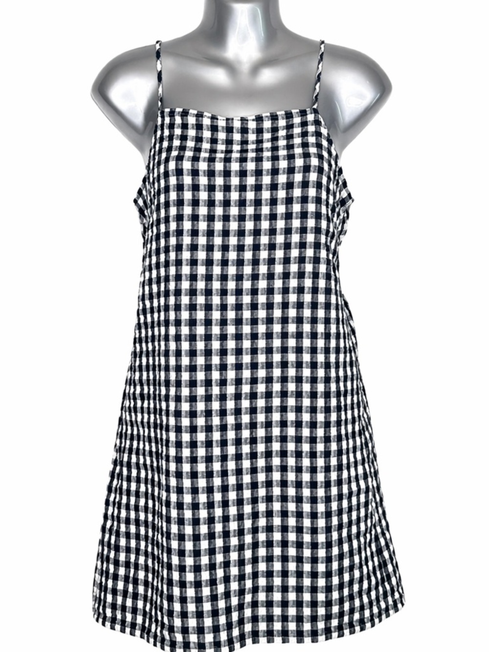 American‎ Eagle XS Gingham Cutout Mini Dress NWT Spaghetti Strap